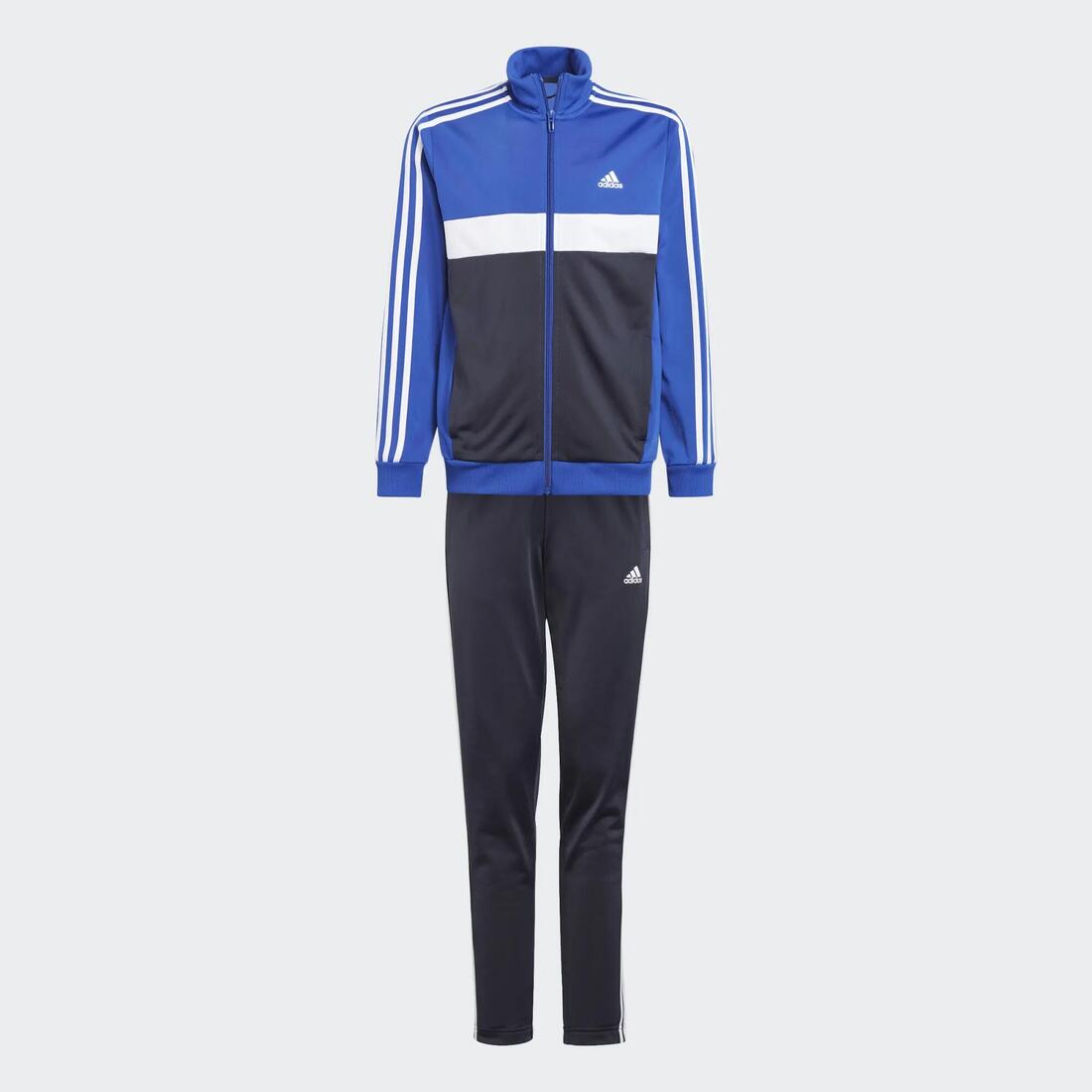 Survêtement 3 bandes Adidas enfant - noir et bleu