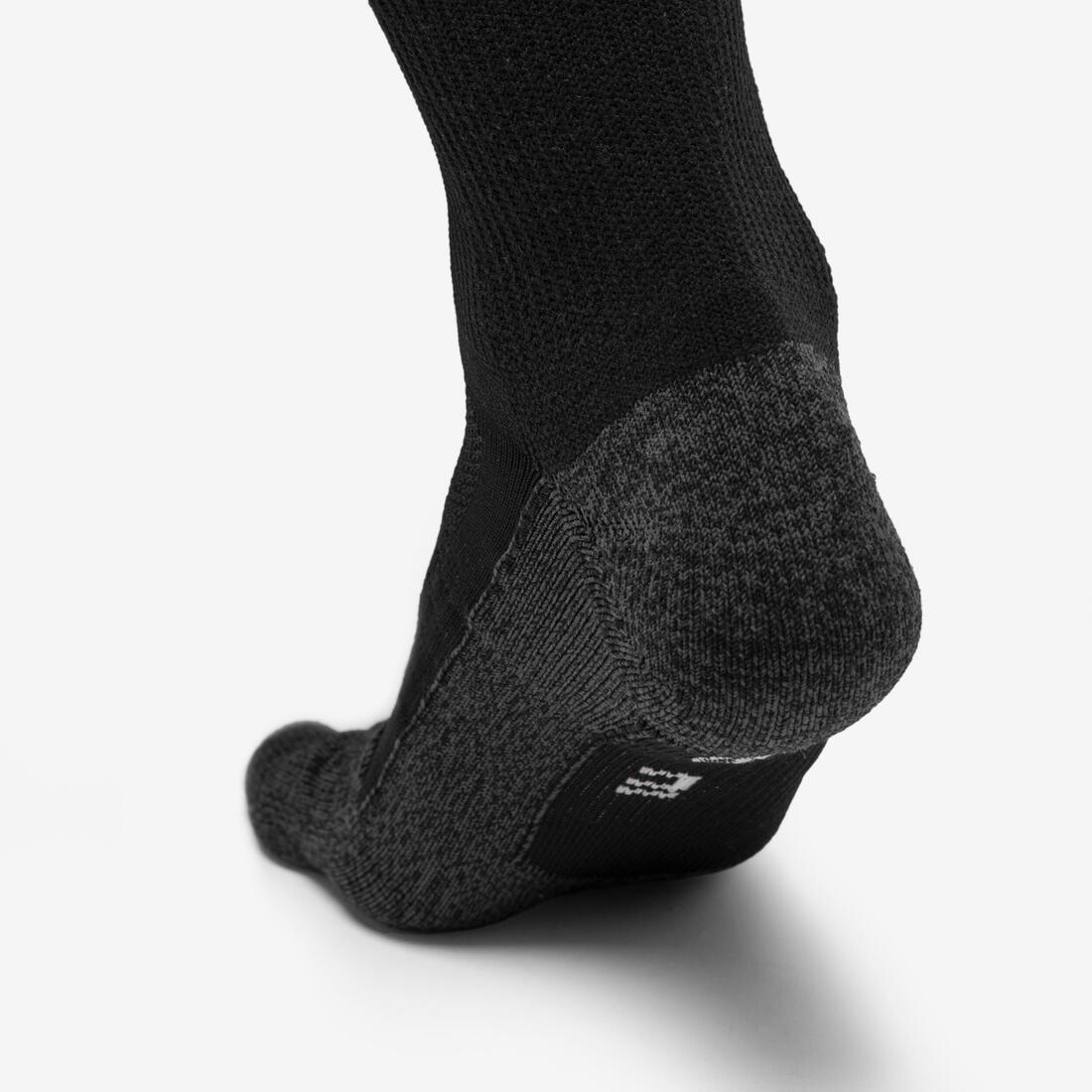 Chaussettes de running 5 doigts noires jaunes