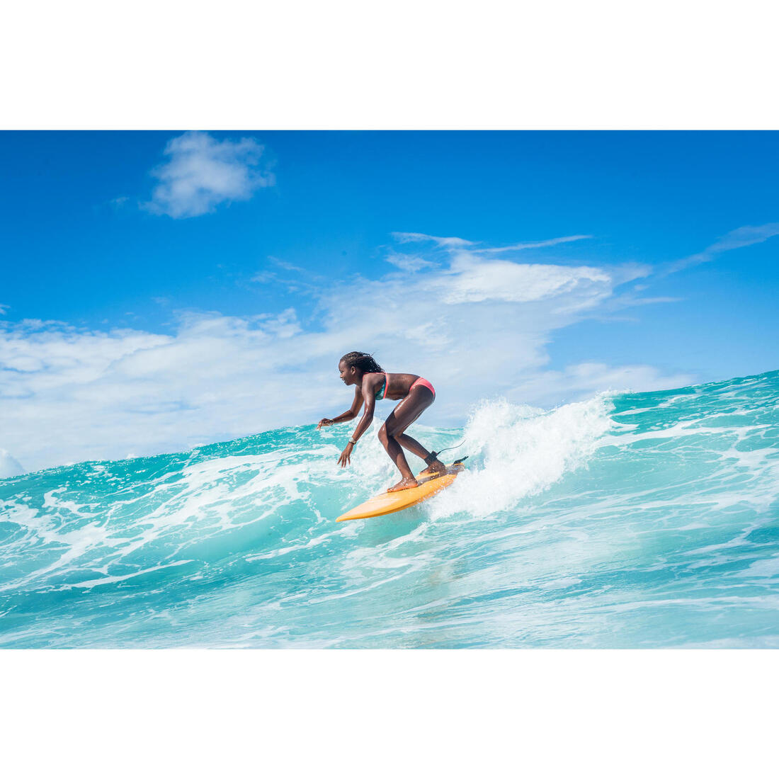 CULOTTE DE MAILLOT DE BAIN SURF FILLE MAEVA 500