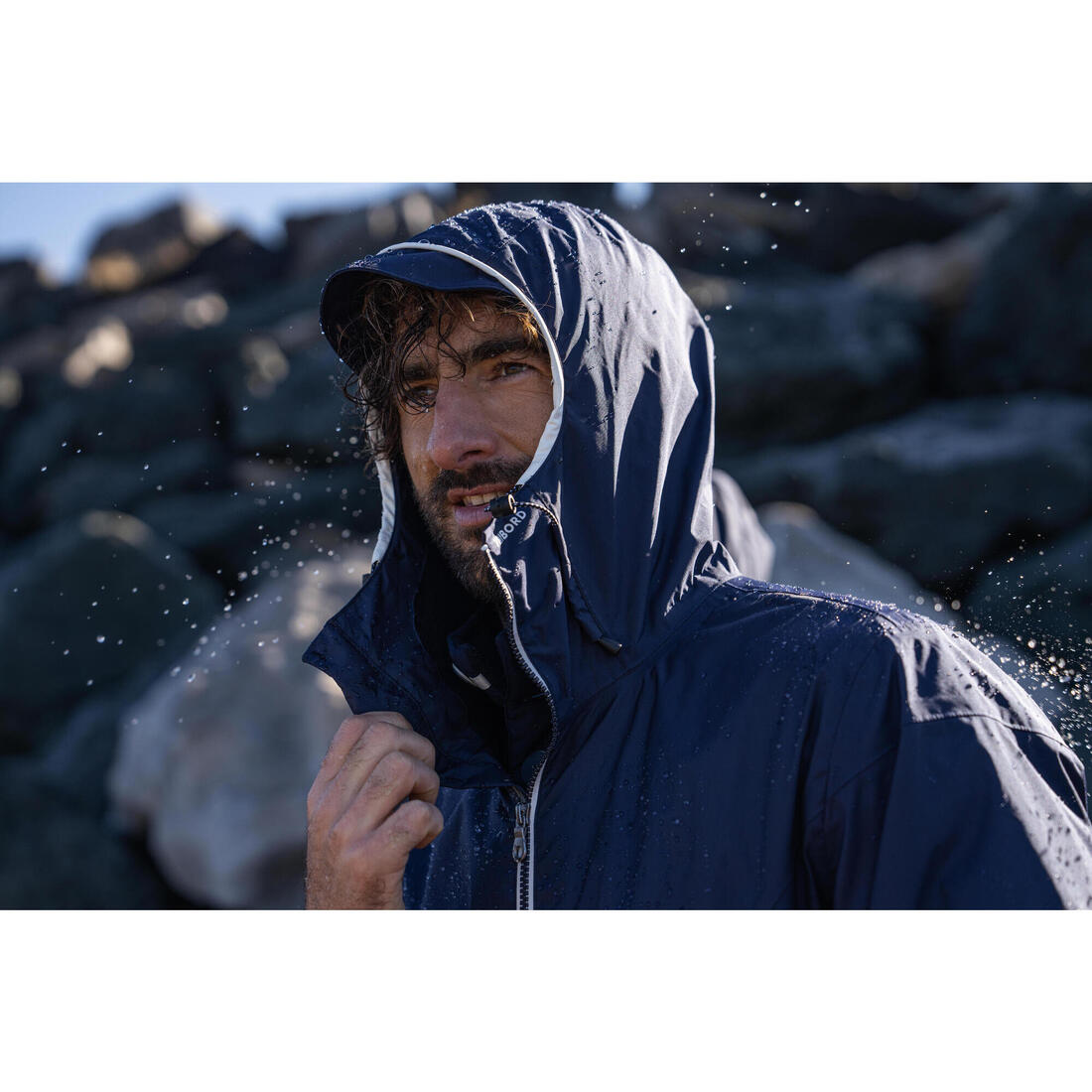 Veste imperméable de voile - veste de pluie coupe vent sailing 100