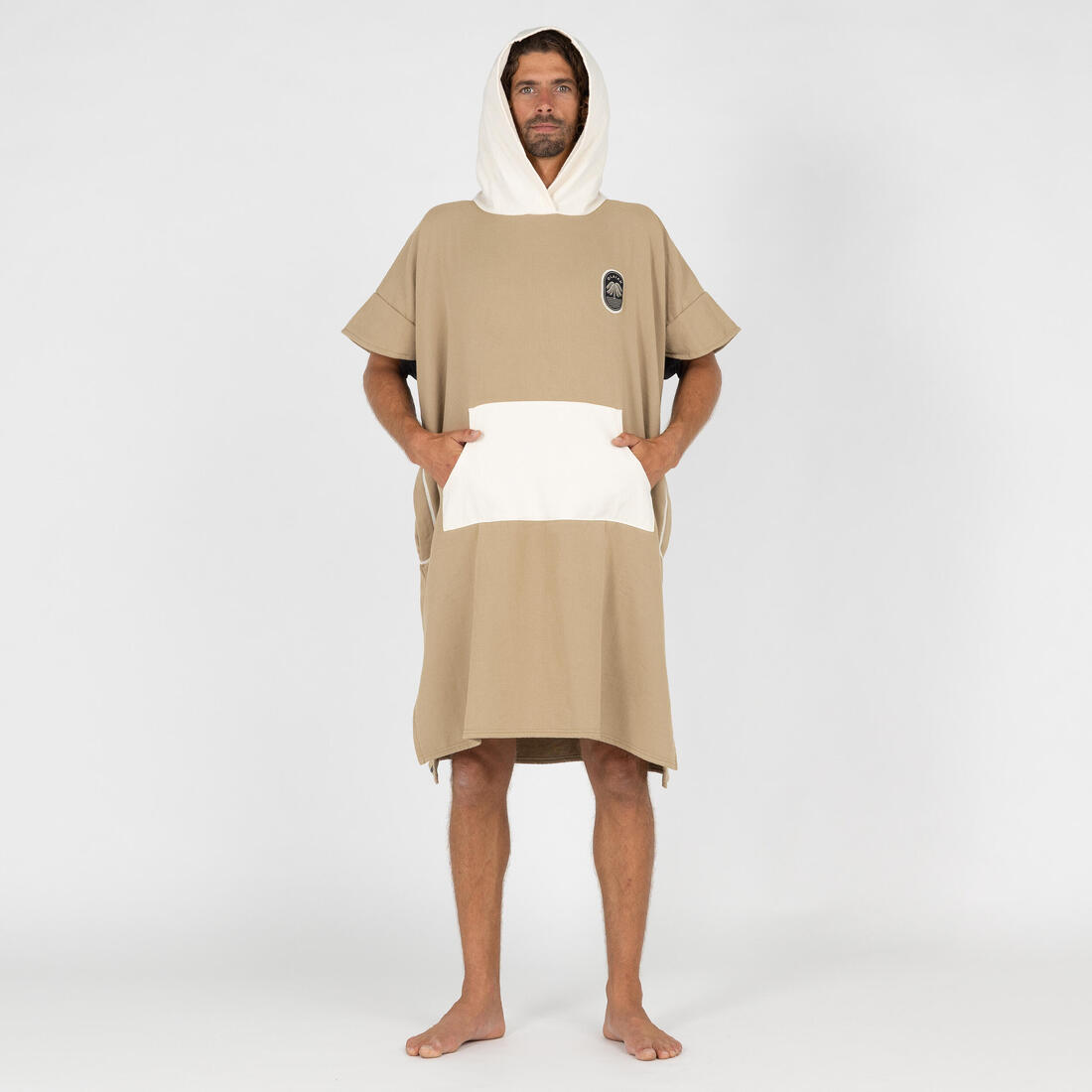 Poncho surf Adulte - 500 sable