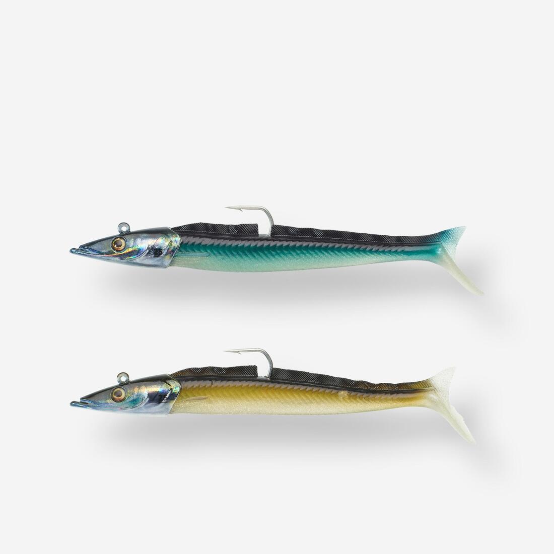 COMBO leurres souples shad lançon EELO 150 18gr FLASHY