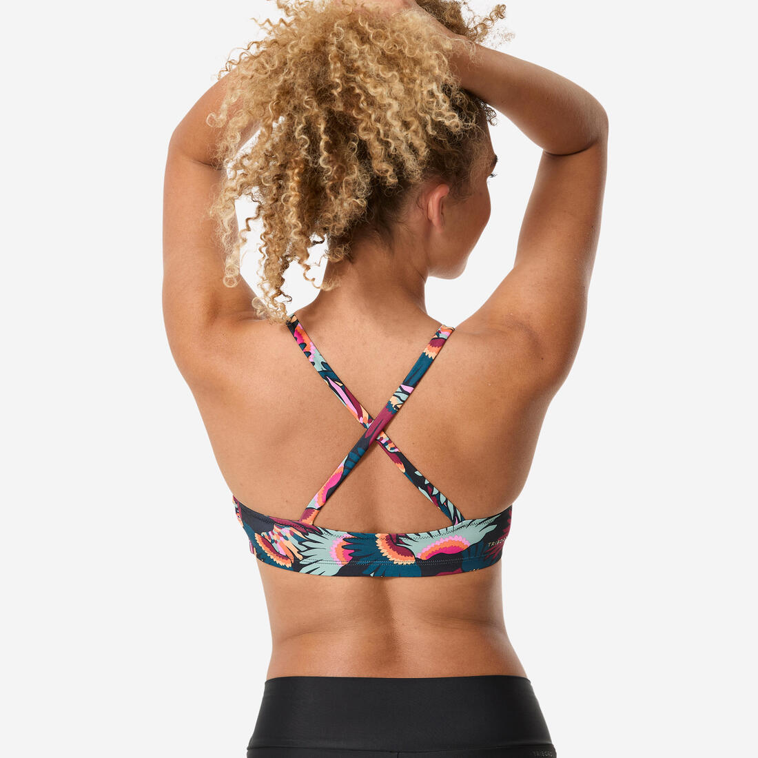 Haut de maillot de bain de natation femme, Lila ara
