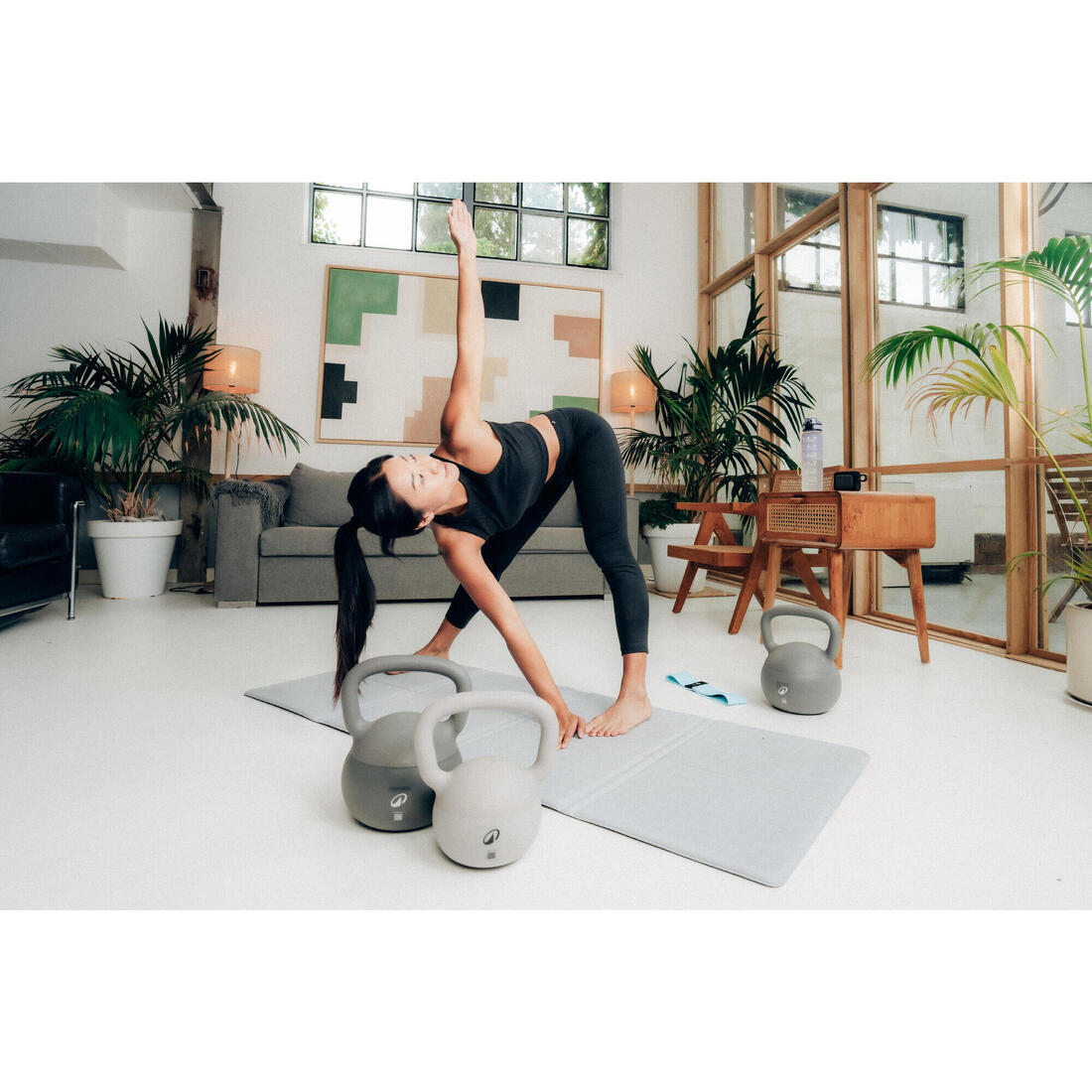 Home kettlebell souple 2 KG avec poignée large