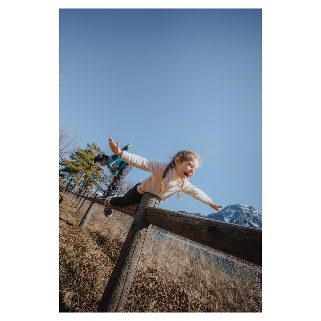Polaire de randonnée - mh100 rose - enfant 2-6 ans