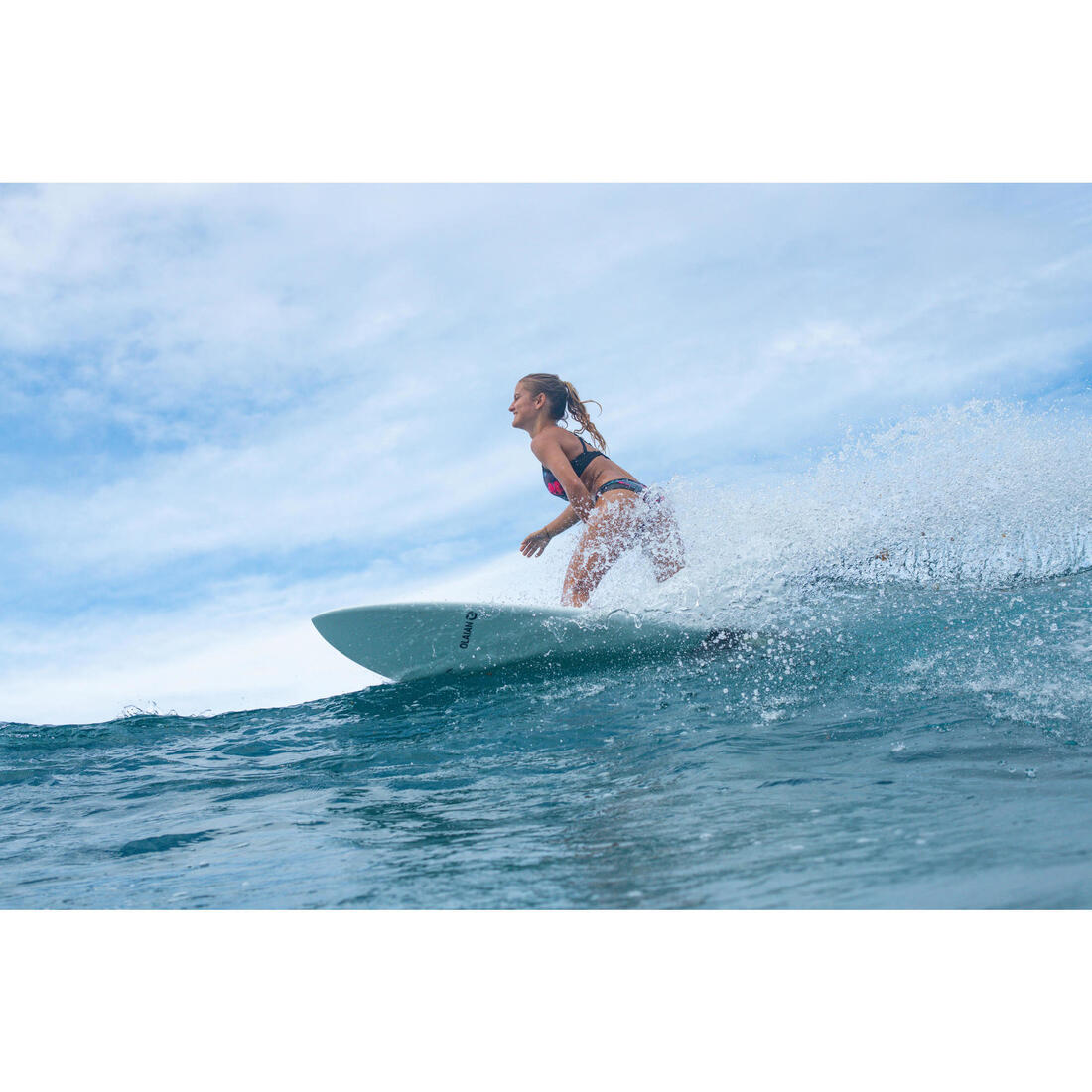 Haut de maillot de bain brassière de surf femme double réglage plat ELISE FOAMY
