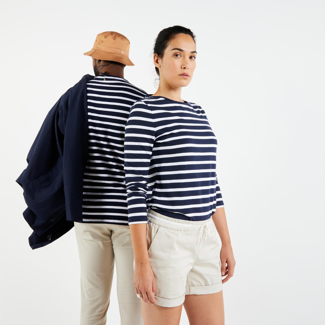 T-Shirt Manches longues - marinière de voile femme Sailing 100