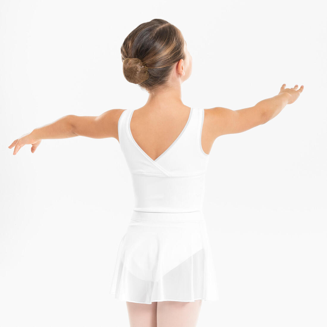 Jupette portefeuille danse classique en voile fille