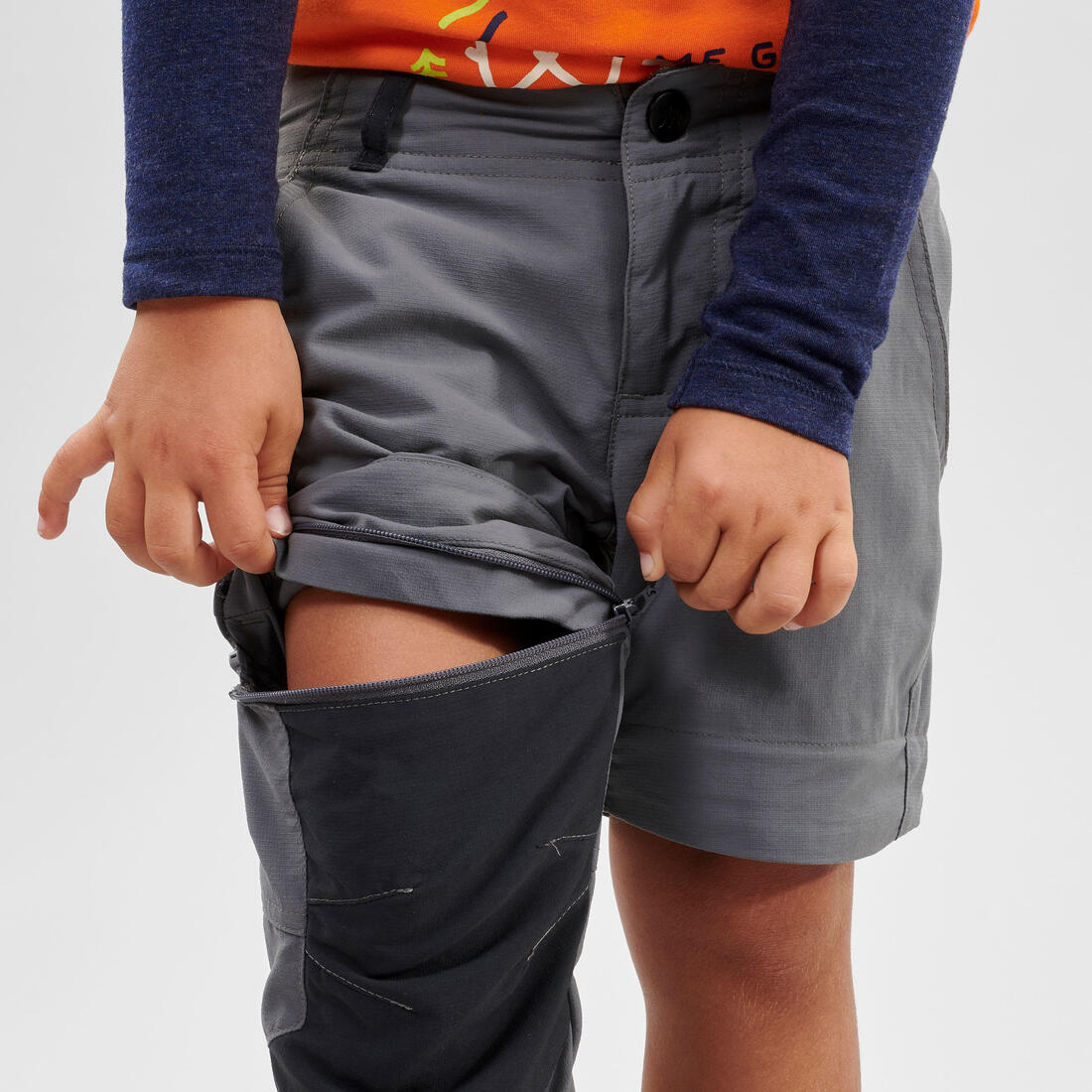 Pantalon de randonnée modulable enfant - MH500 KID 2-6 ANS
