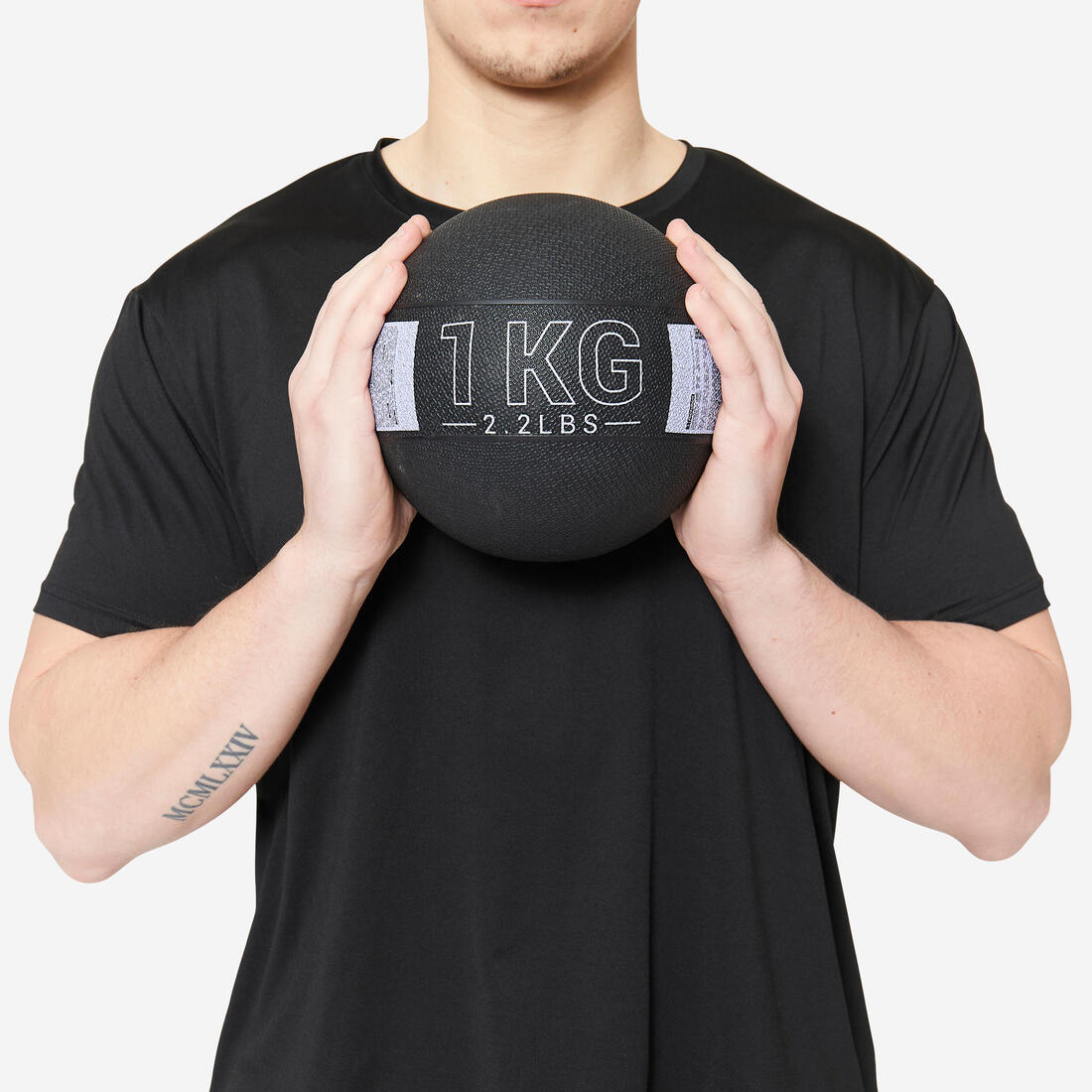 Medecine Ball 1kg caoutchouc