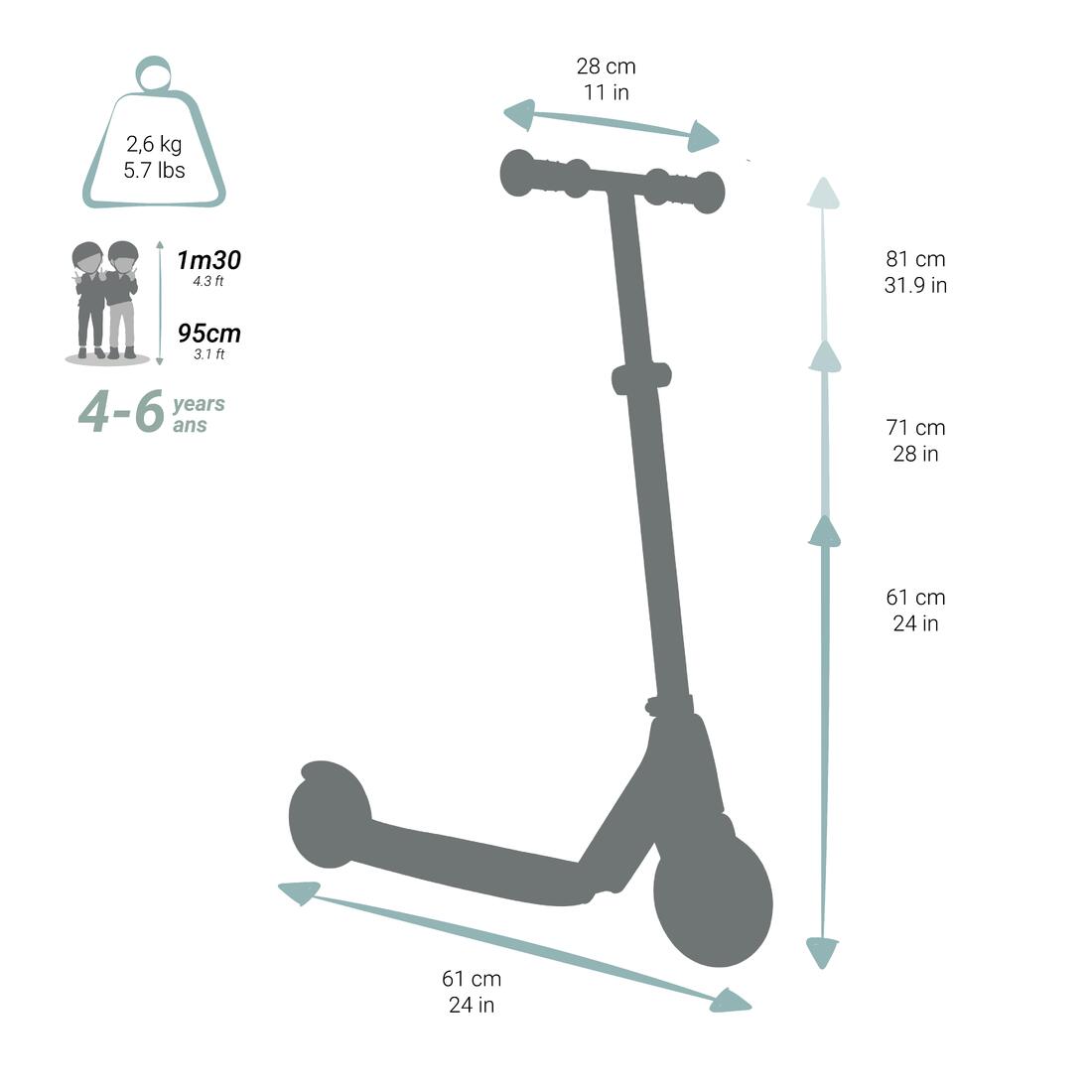 TROTTINETTE ENFANT L500 BLEUE