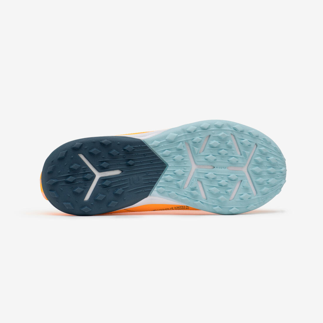 CHAUSSURES DE FOOTBALL ENFANT A LACETS VIRALTO I TURF TF NEBULA