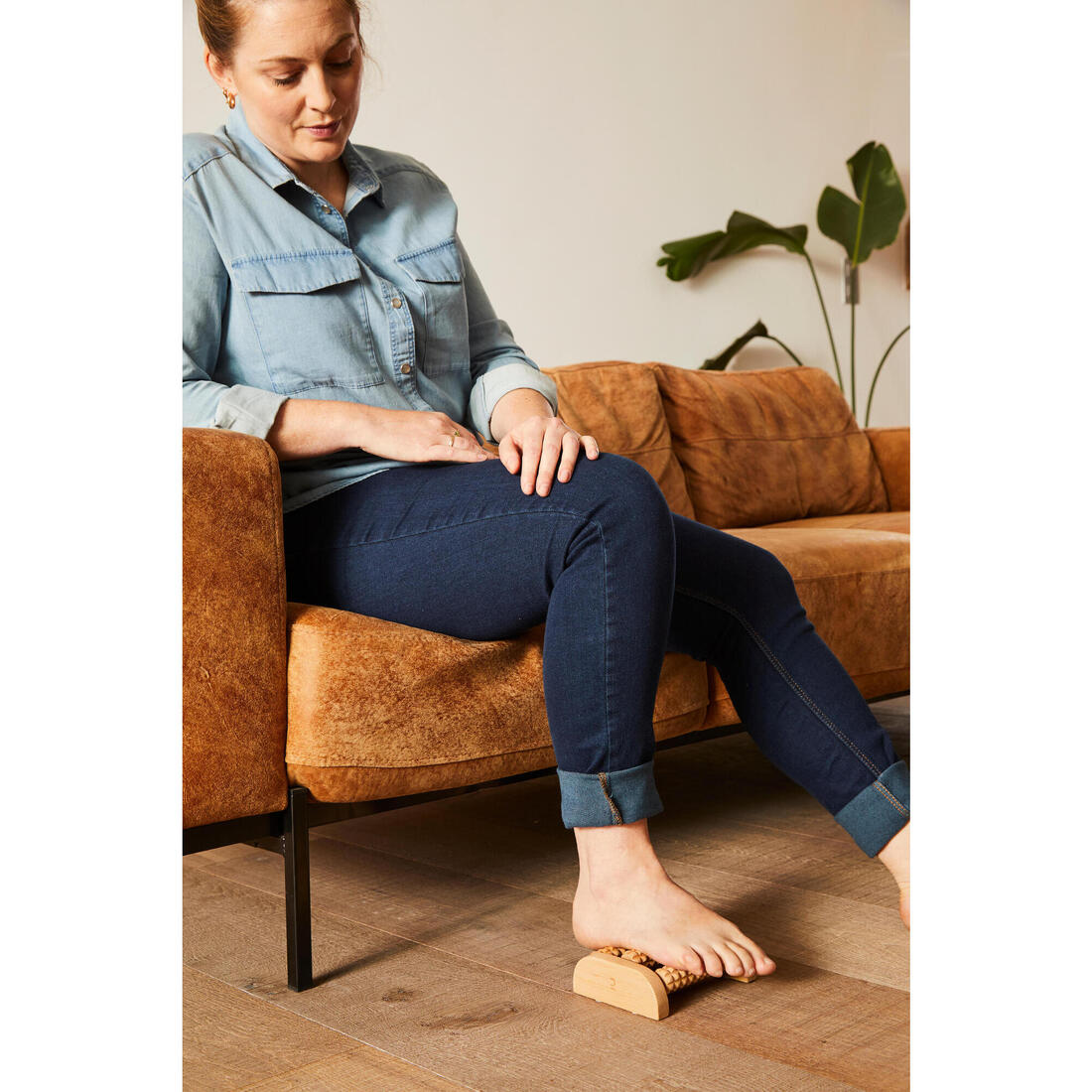 Masseur pieds en bois