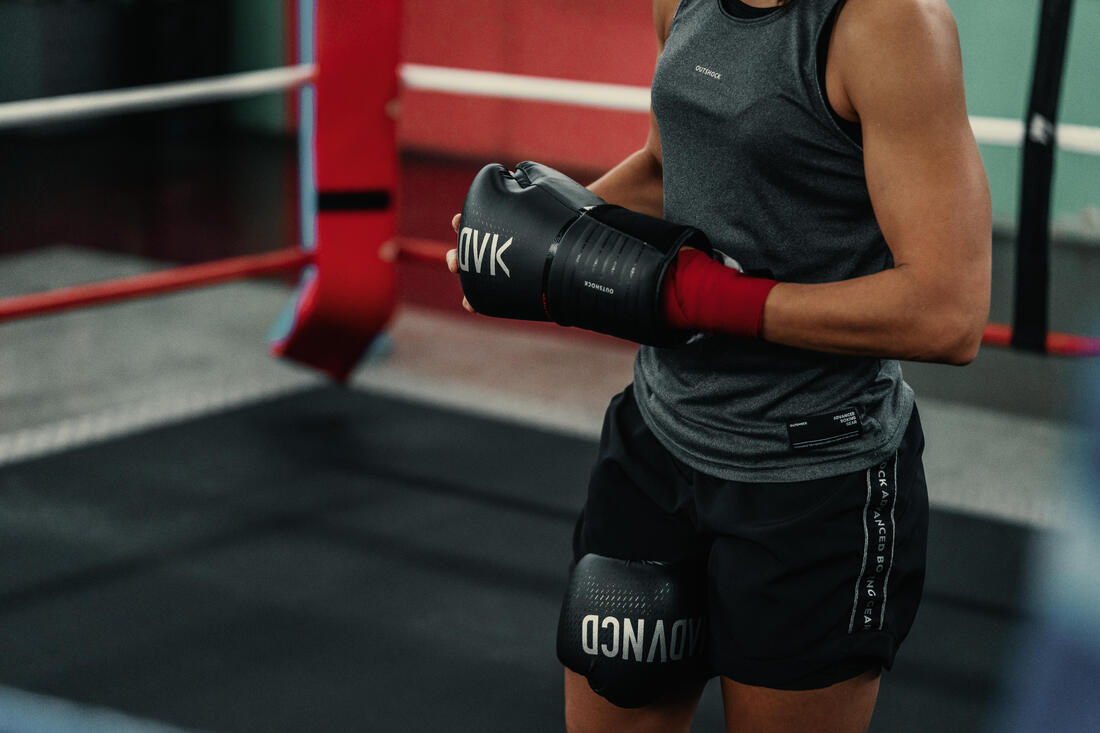 DÉBARDEUR DE BOXE FEMME 500 GRIS