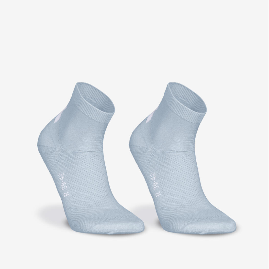 Lot de 2 paires de chaussettes de running run500 fines mid