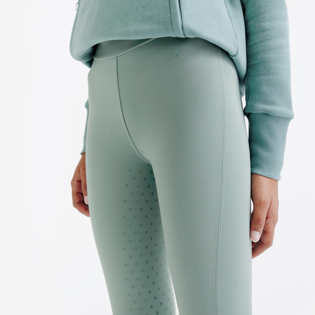 Legging équitation fullgrip Enfant - 500 marine print