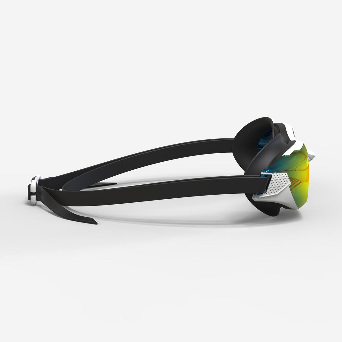 Lunettes de natation Taille Unique - Bfit blanches verres miroirs