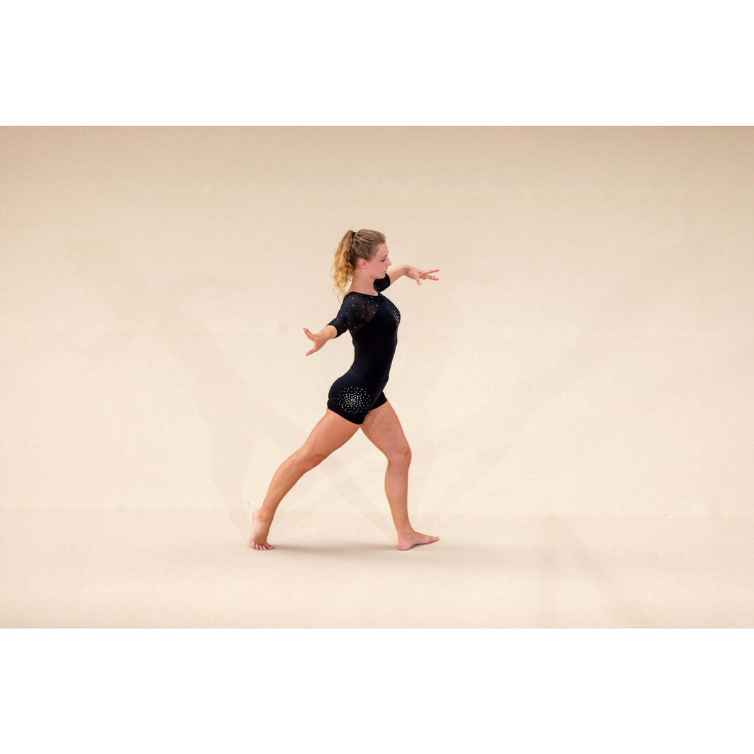 Short noir strass 900 Gymnastique Artistique Féminine