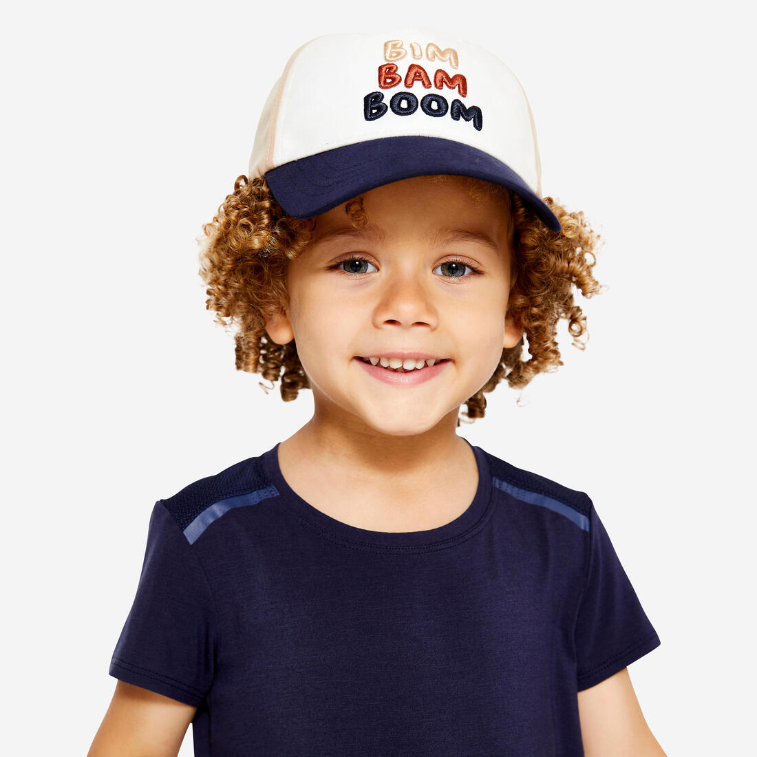 Casquette multisport ajustable bébé mixte, Rose blanc terracotta