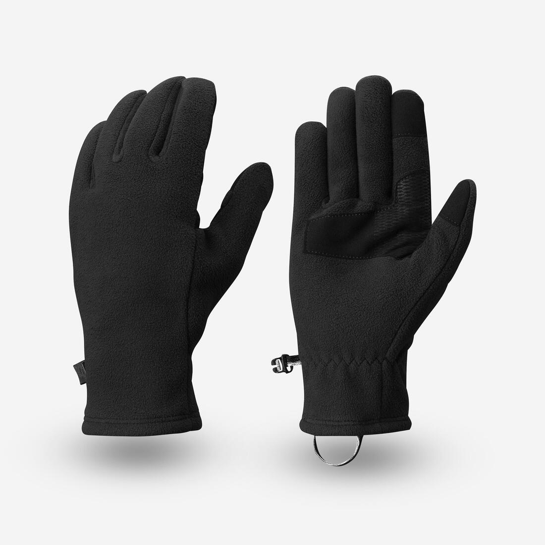 Gants polaire de trekking montagne - MT500 noir - adulte