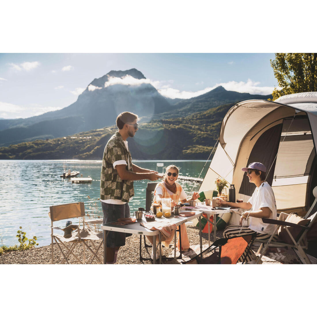 Table de camping pliante, 4 à 6 personnes
