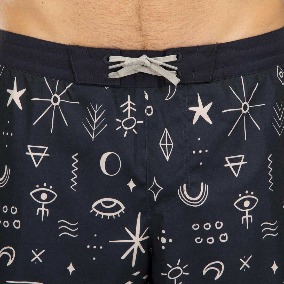 Boardshort surf short de bain mi-long 18'' homme, 100 Supagirl