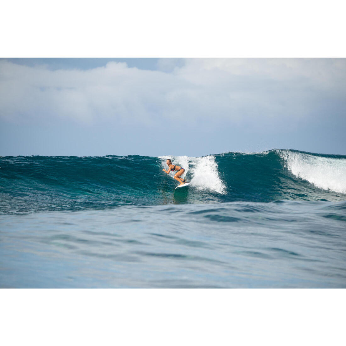 Haut de maillot de bain brassière de surf femme double réglage plat ELISE FOAMY