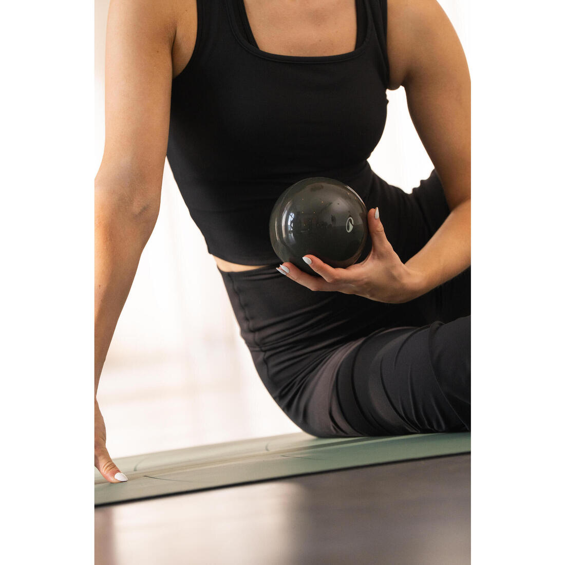 Balle de Pilates lestée 900g, vert