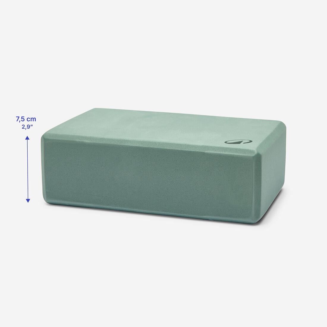 Brique de yoga en mousse, acajou