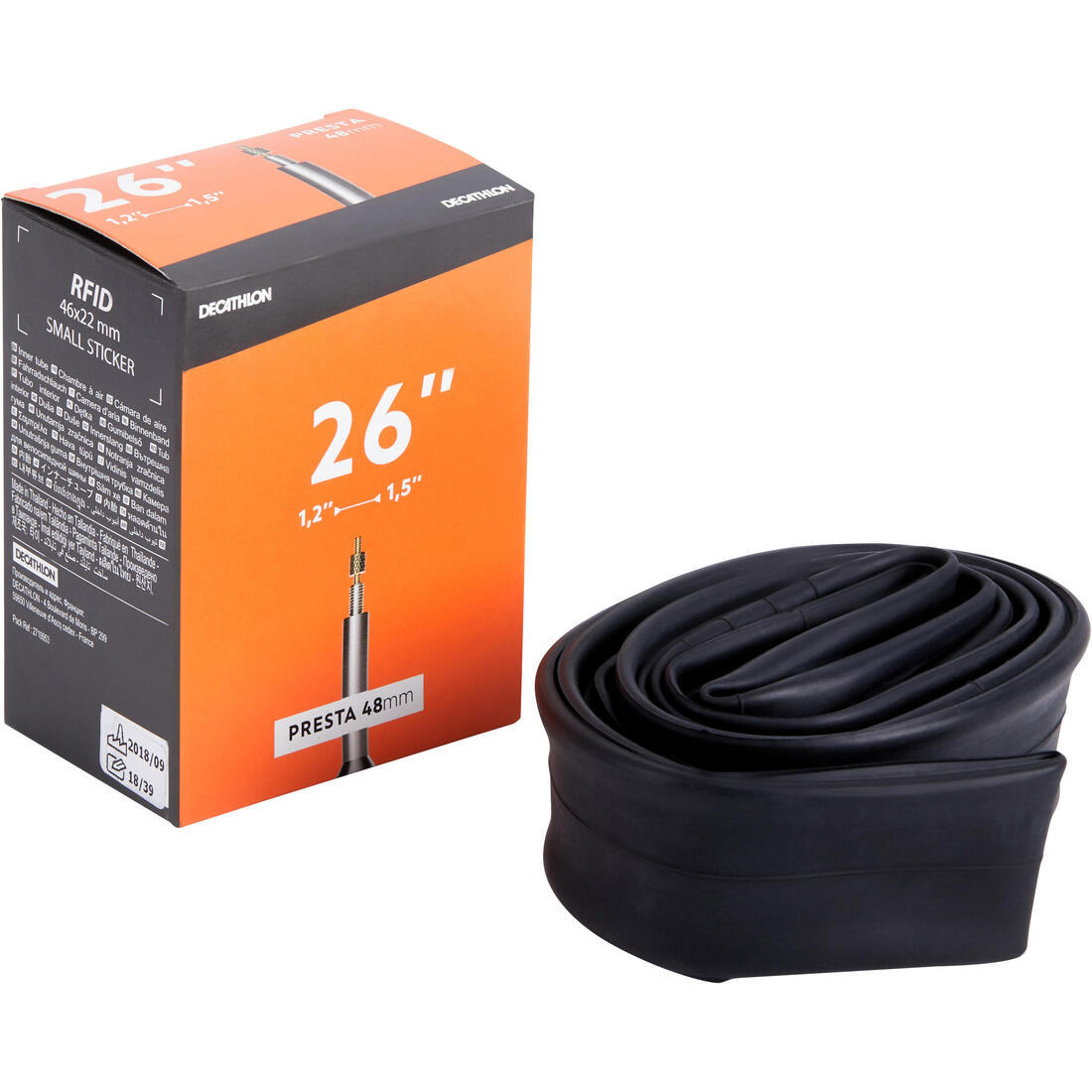 CHAMBRE A AIR 26x1,2/1,5 VALVE PRESTA 48MM