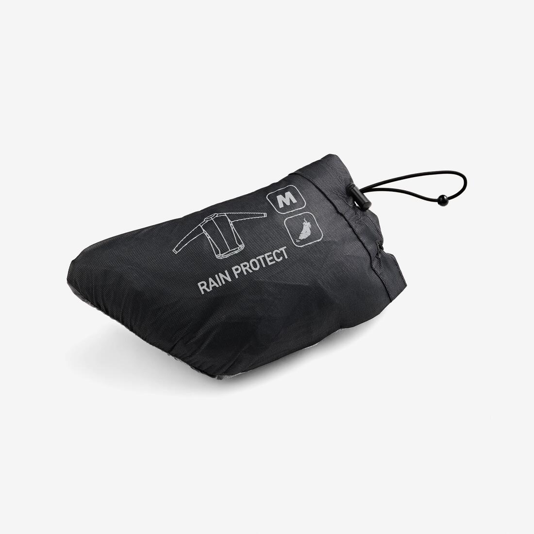 Veste de pluie de vélo de route manches longues homme, RCR ultralight noir