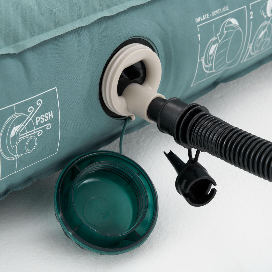 Matelas gonflable de camping 1 personne, 200x70 cm, Air seconds comfort