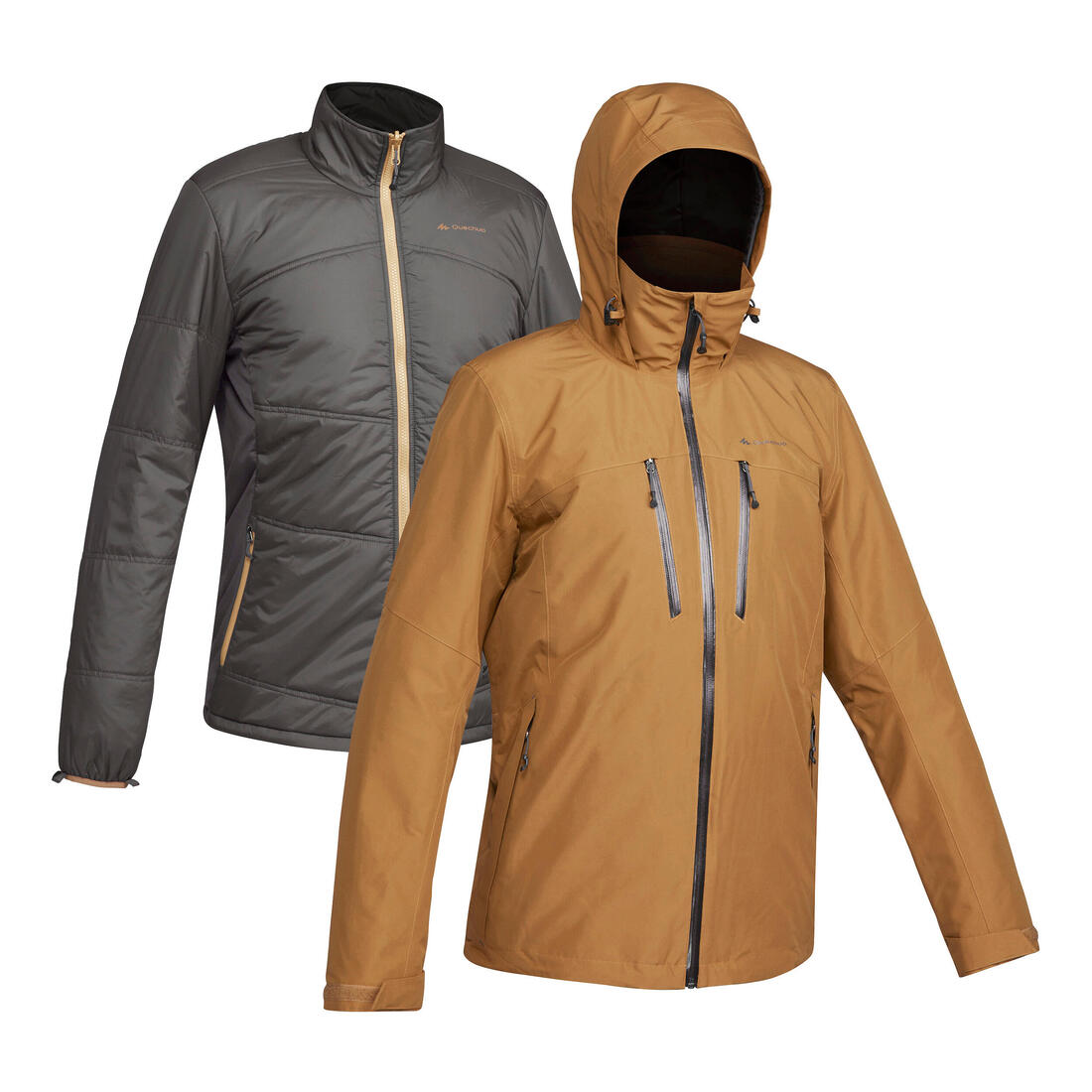 Veste 3en1 de randonnée -10°C imperméable homme, MH500 Mountain