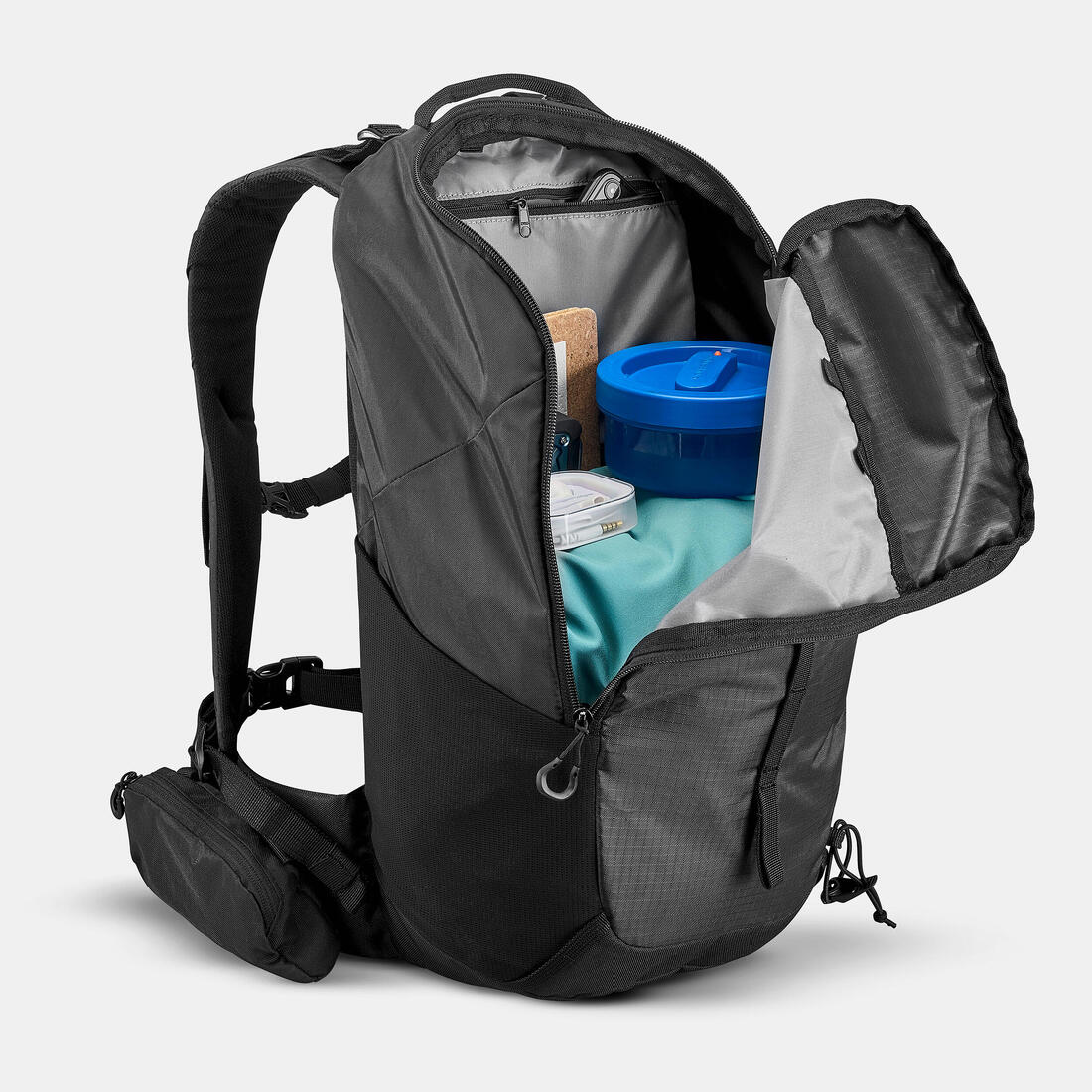 Sac à dos de randonnée montagne 20L, MH100 noir