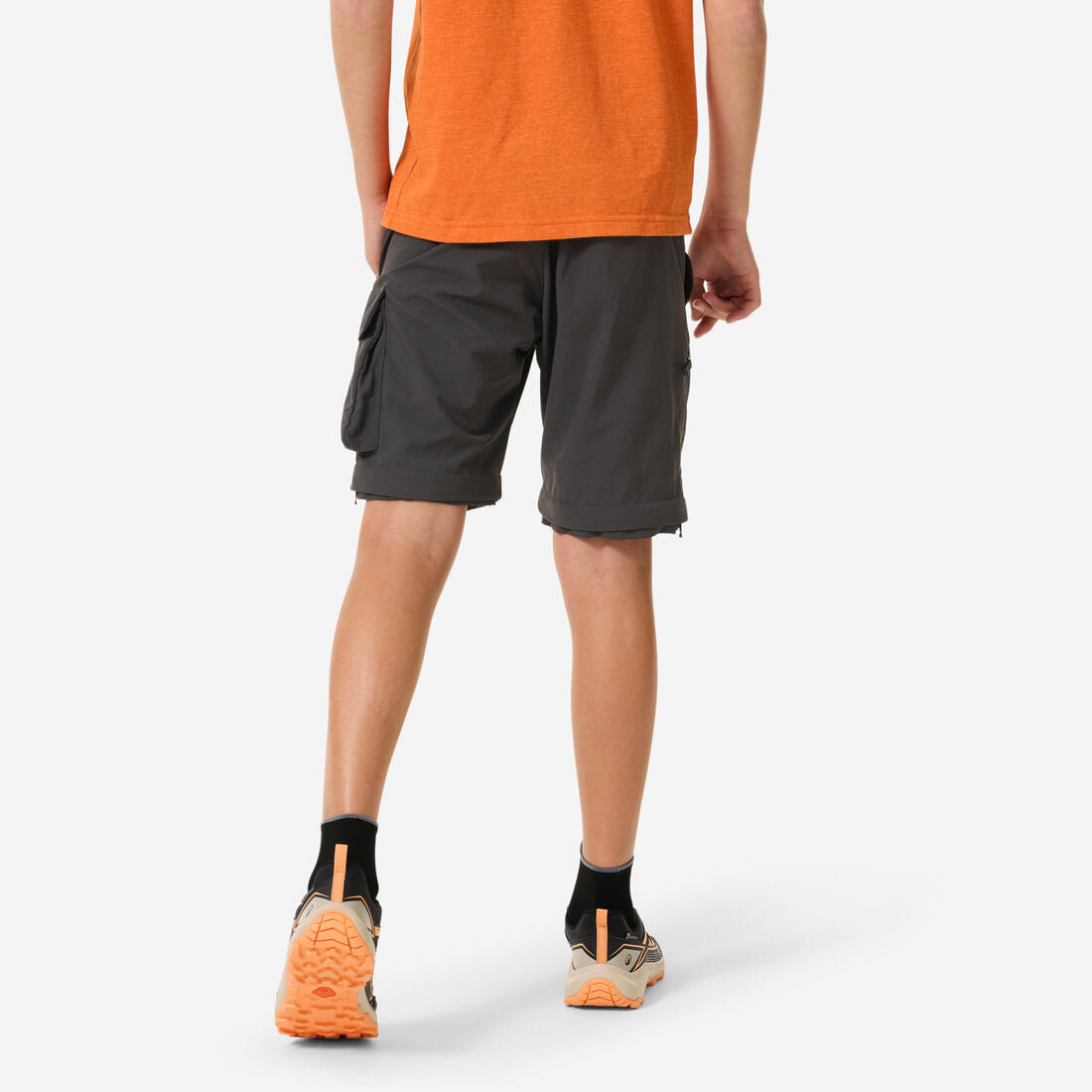 Pantalon de randonnée convertible enfant 7-15 ans, MH500