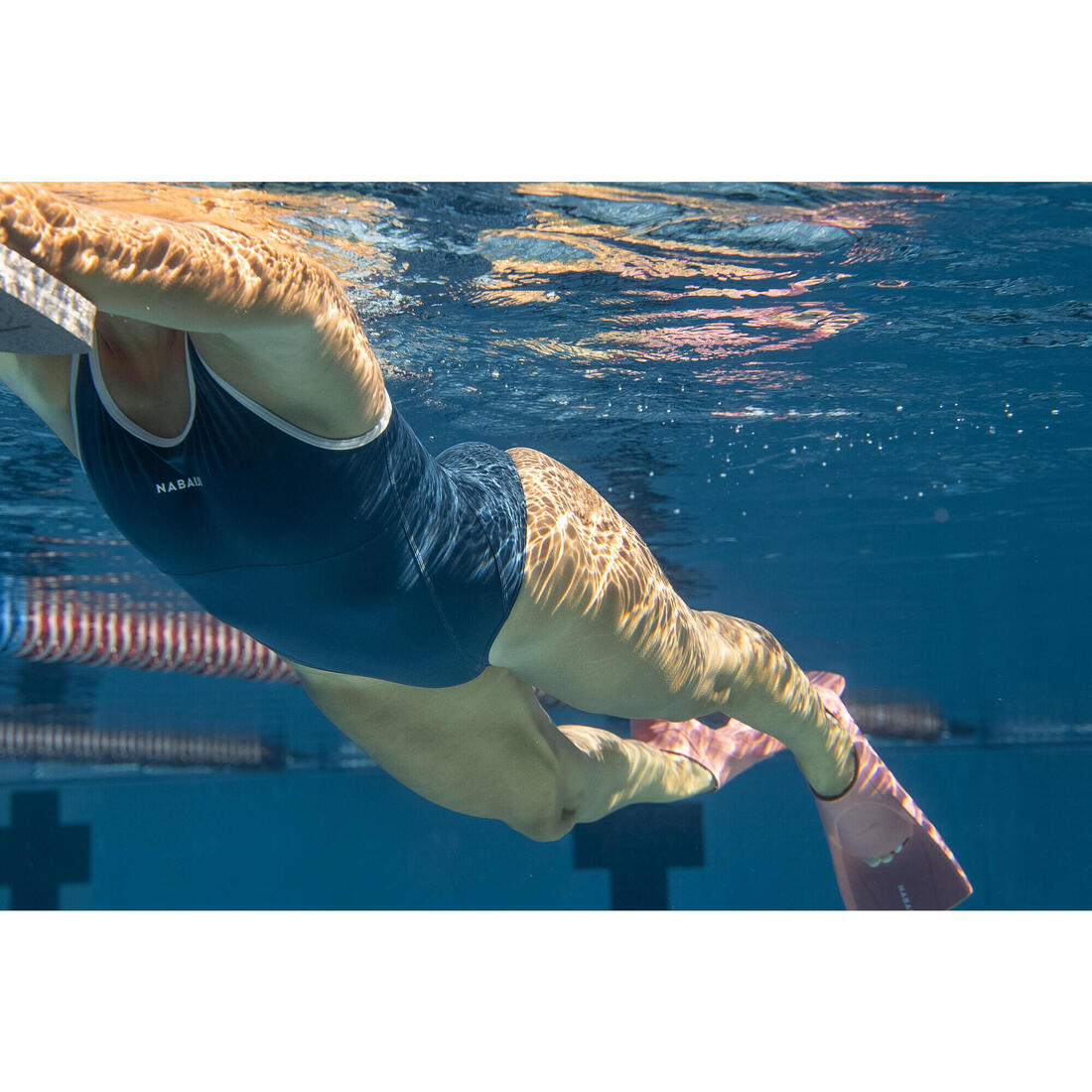 Palmes natation courtes silifins