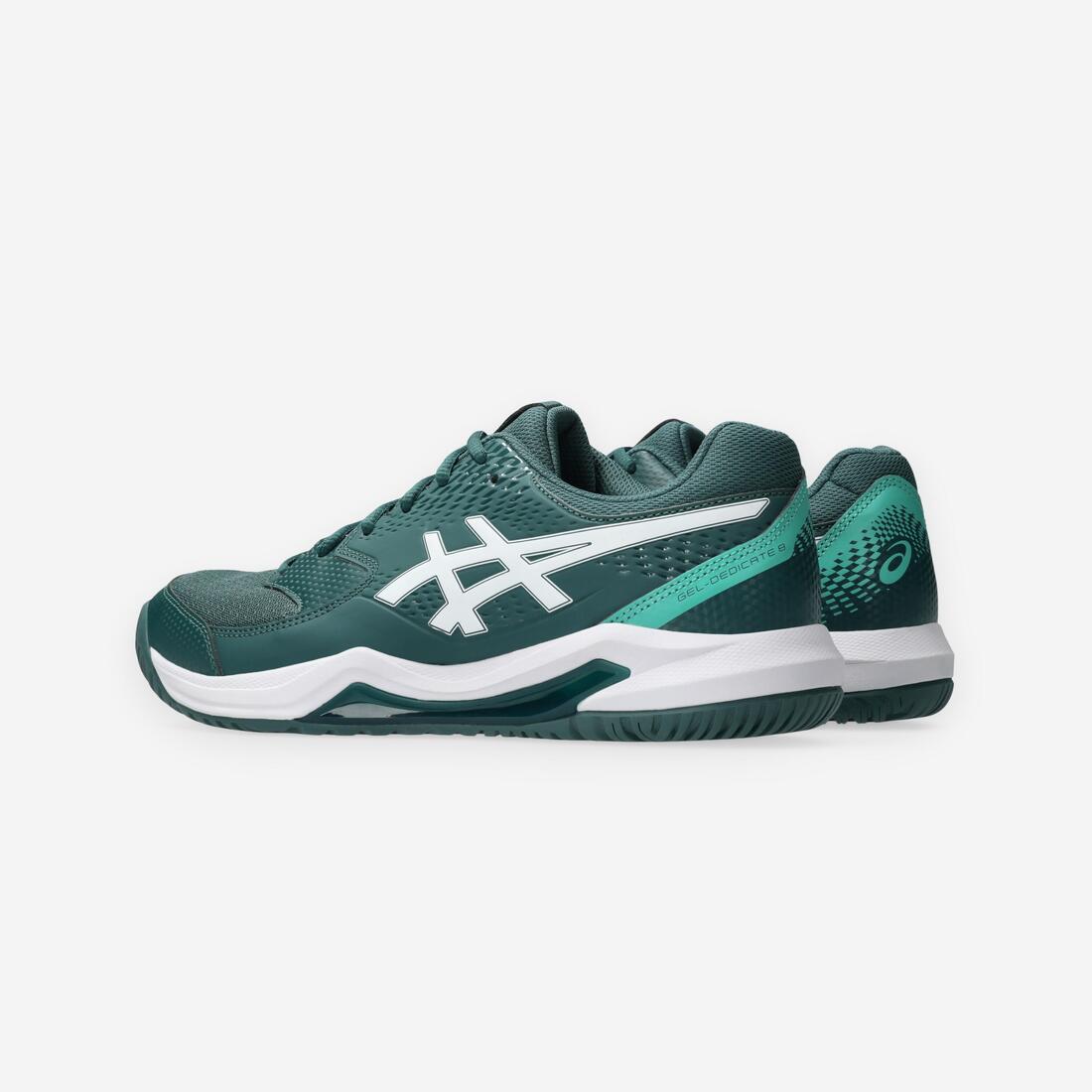 Chaussures de tennis multicourt homme, Gel Dedicate 8 vert