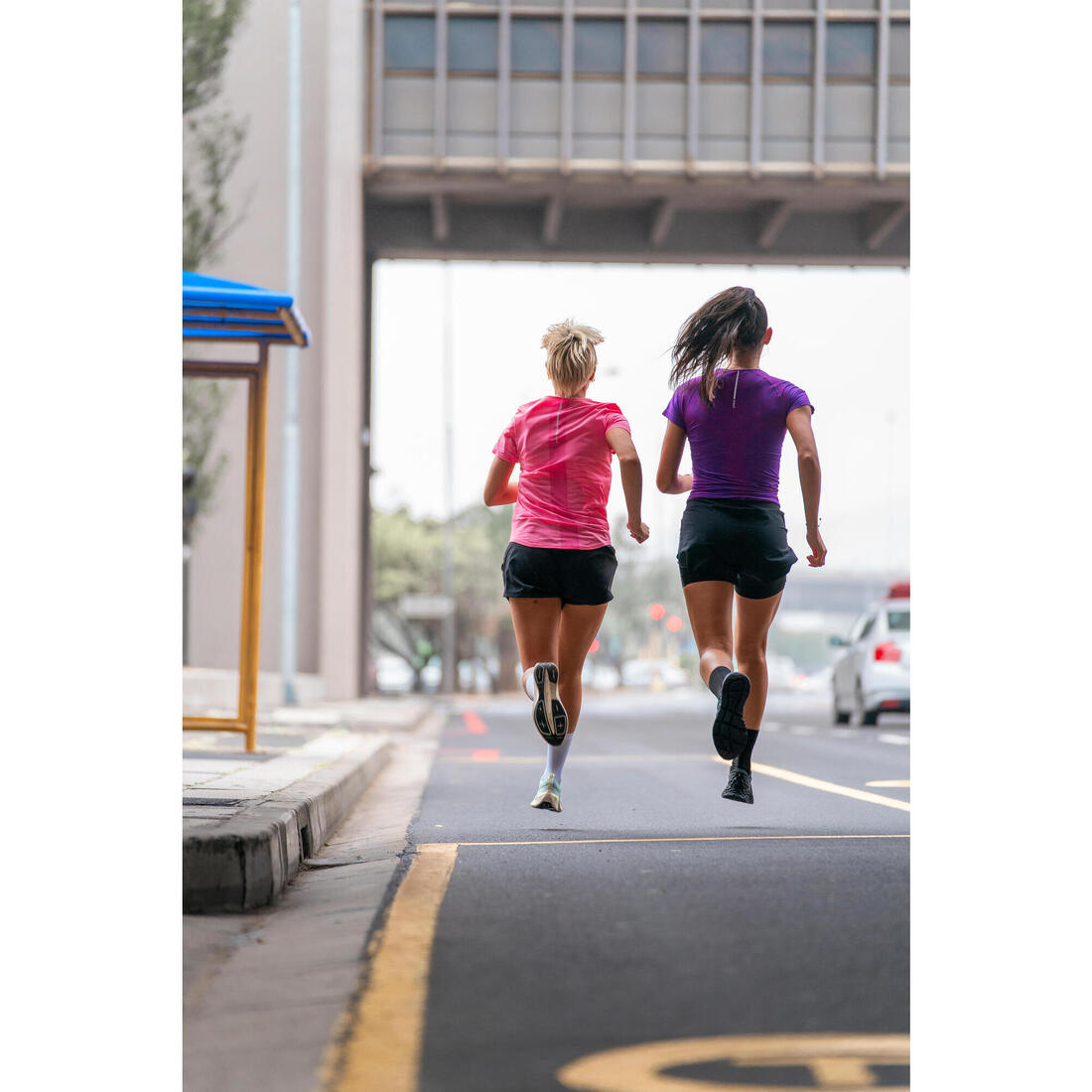 T-shirt running & trail sans couture femme - kiprun run 500 confort