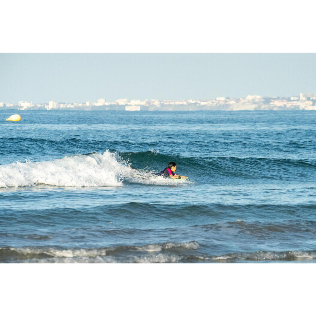 Bodyboard 100 bleu 1er prix technique enfant 6-12 ans 35" + leash