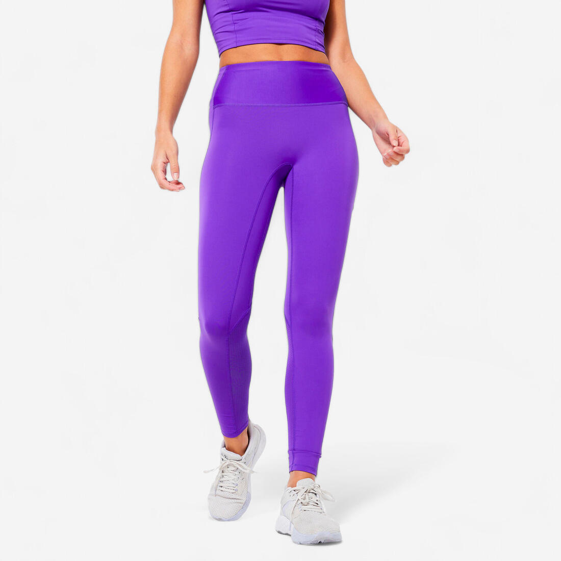 Legging taille haute gainant Fitness Cardio Femme