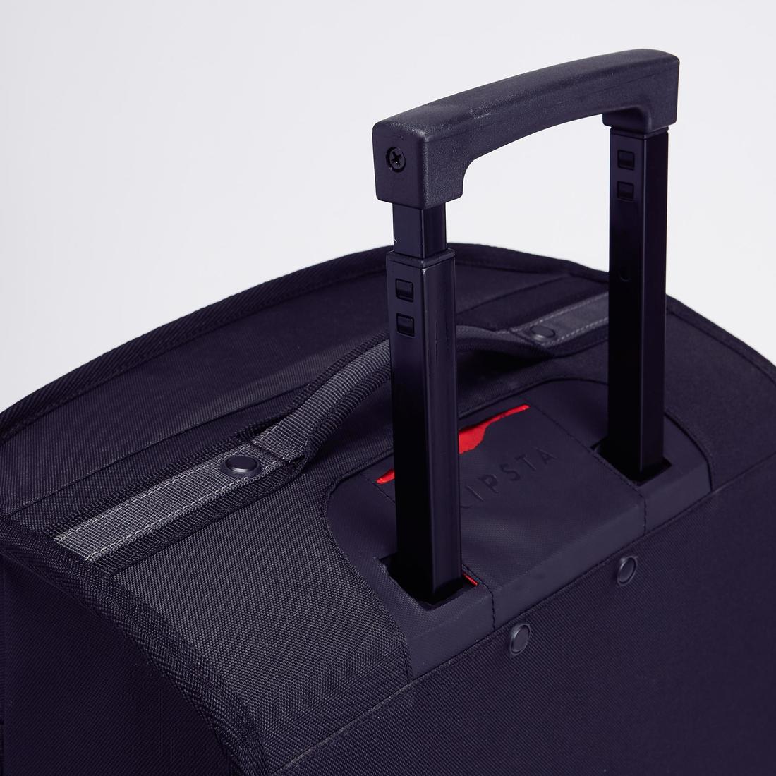 Valise 30L à roulettes - sac de voyage transport cabine - ESSENTIAL noire