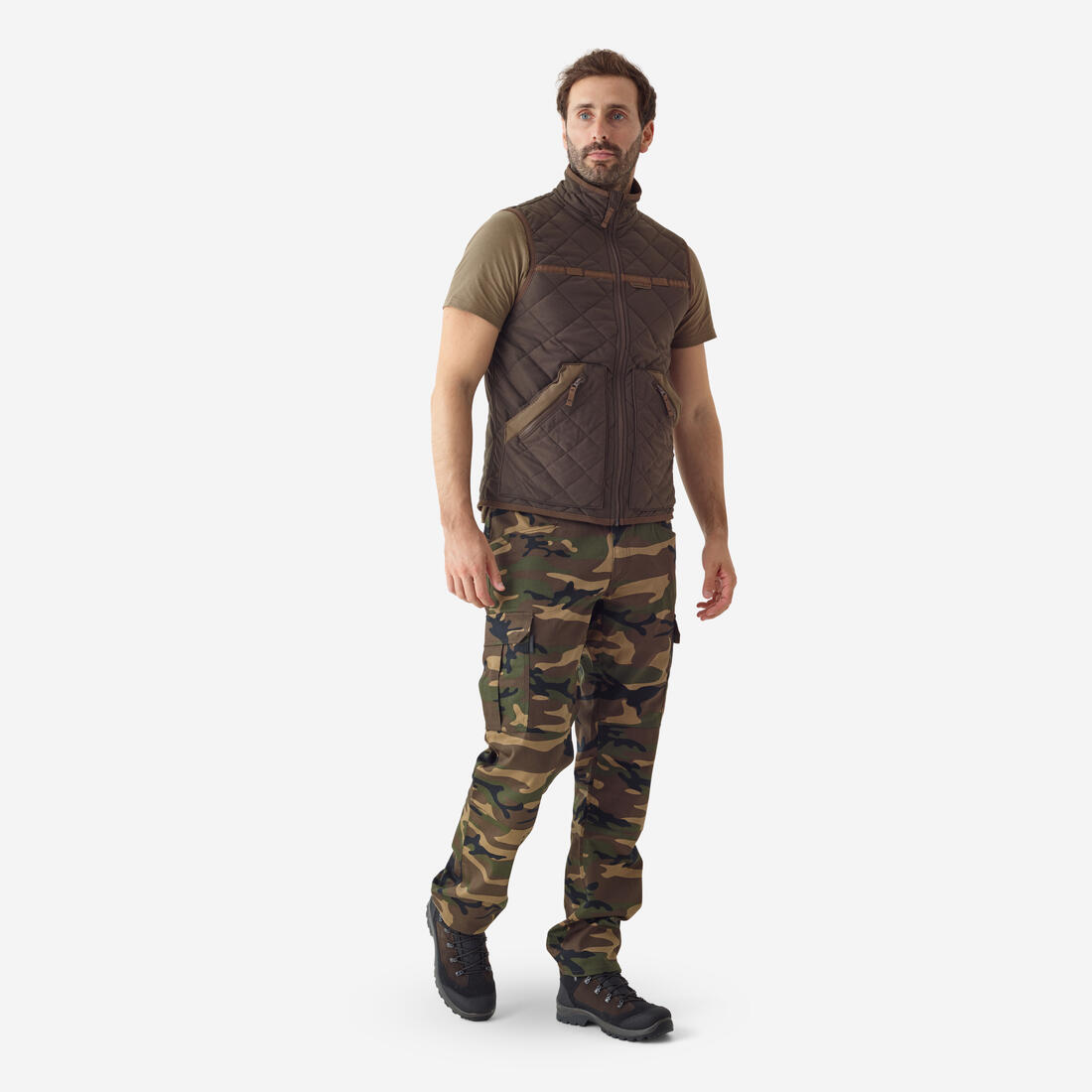 Gilet chasse matelassé silencieux 500.