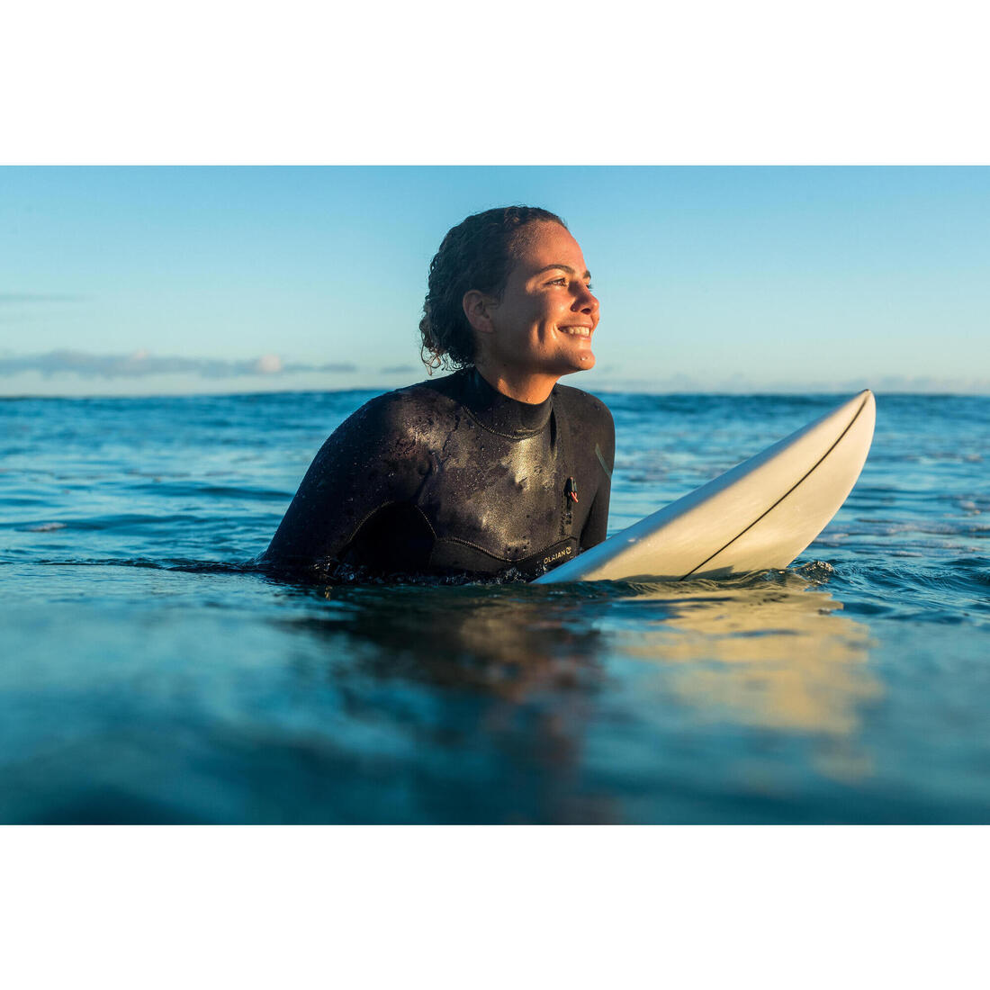 COMBINAISON DE SURF NÉOPRÈNE 3/2 MM 900 FEMME BLEU MARINE