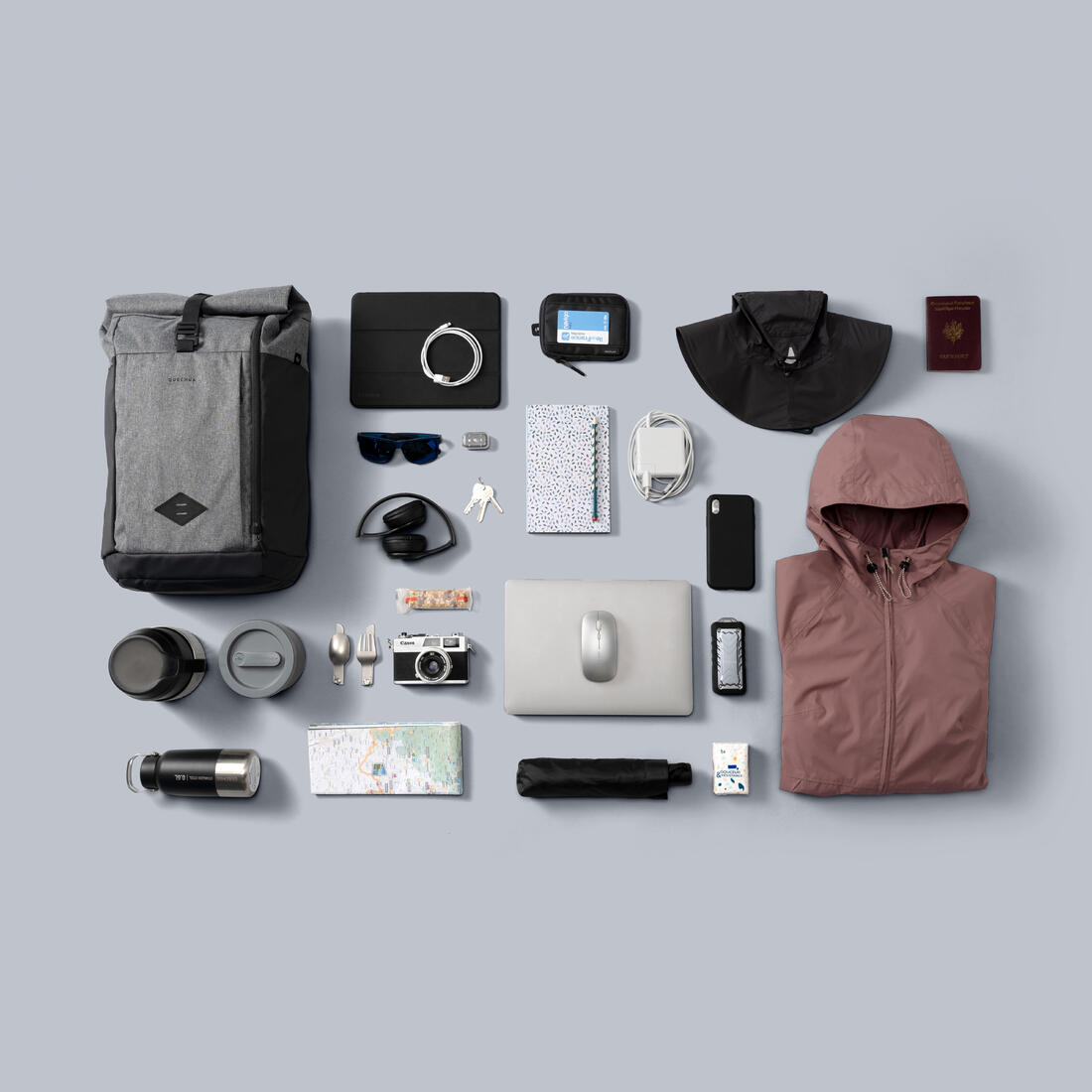 Sac à dos de randonnée 23L, NH500 Escape Rolltop