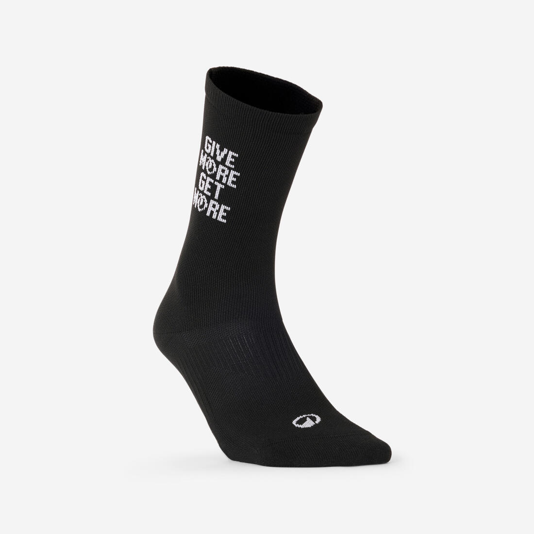 Chaussettes de fitness mi-mollet x5, noir imprimé