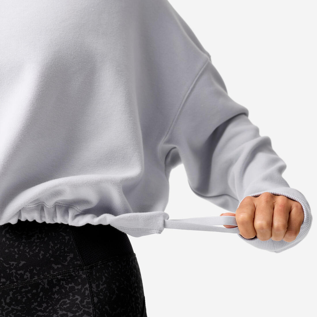 Sweat de fitness crop femme