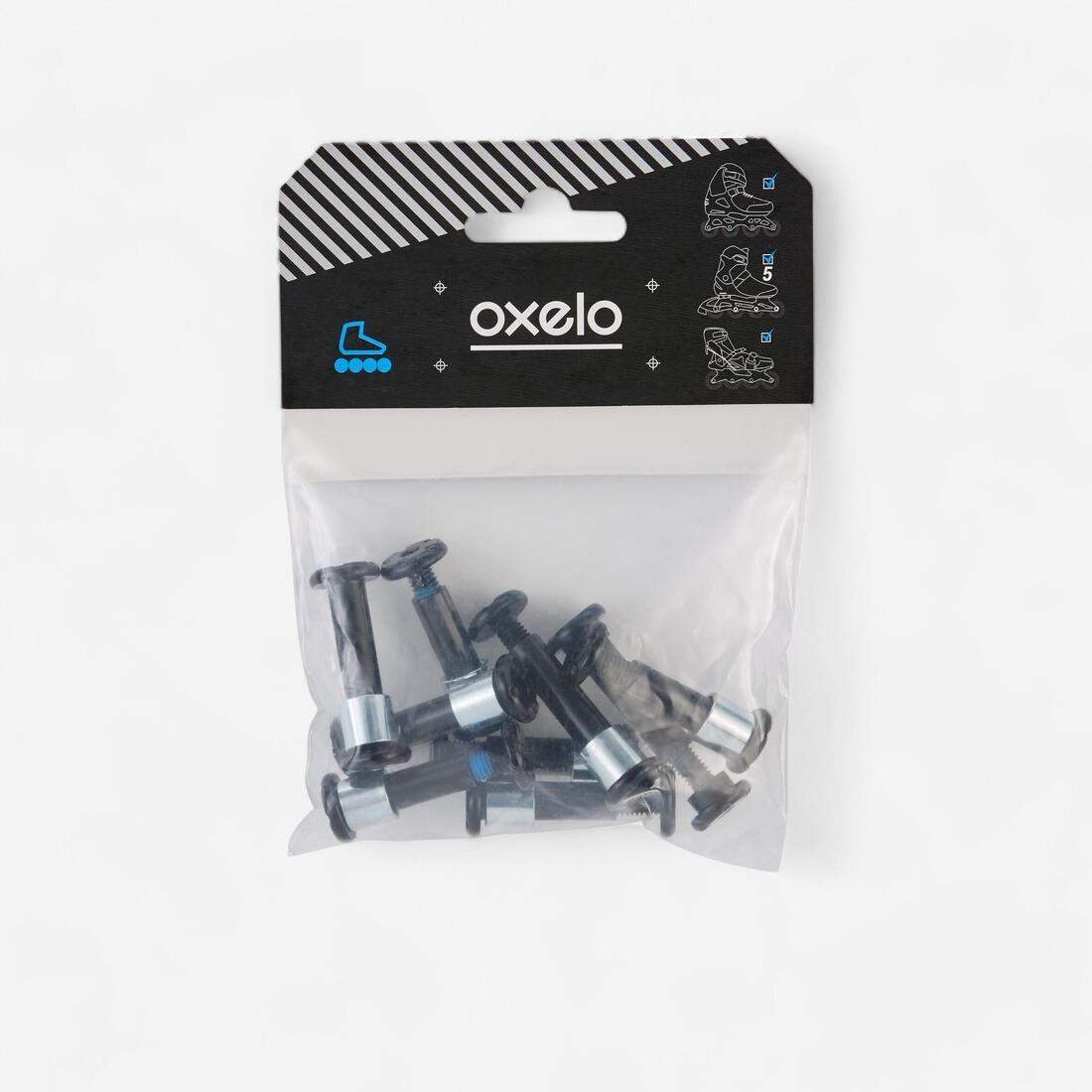 Pack visserie roller en ligne : 8+1 vis et 8 entretoises - PLATINE ALU AXES 8mm