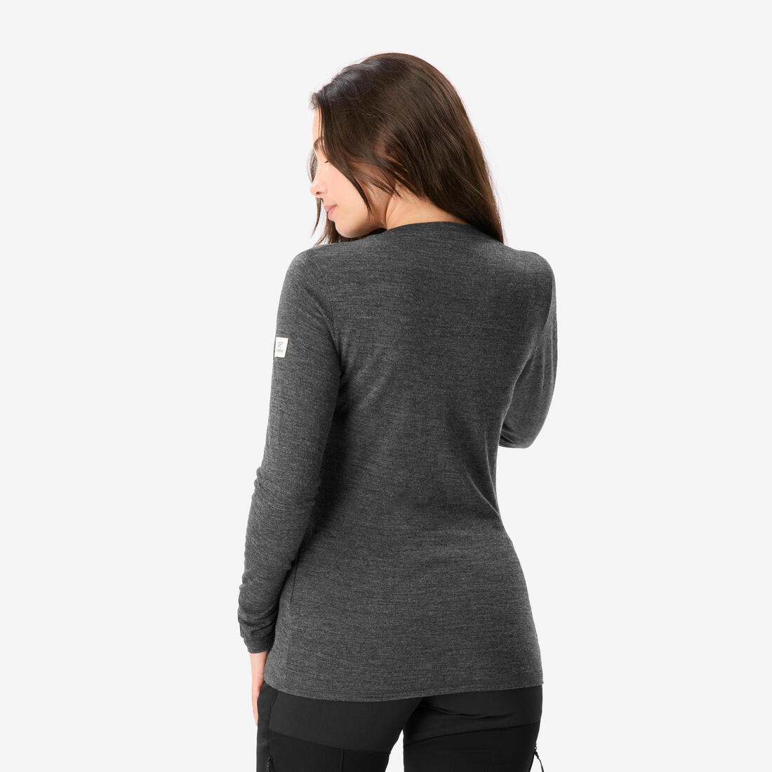 T-shirt laine mérinos de trek & voyage femme, Merino fresh