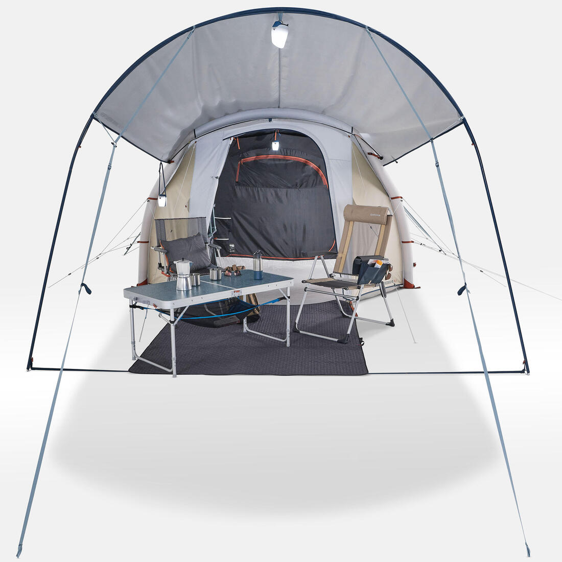 Auvent de camping - arpenaz fresh - 6 personnes