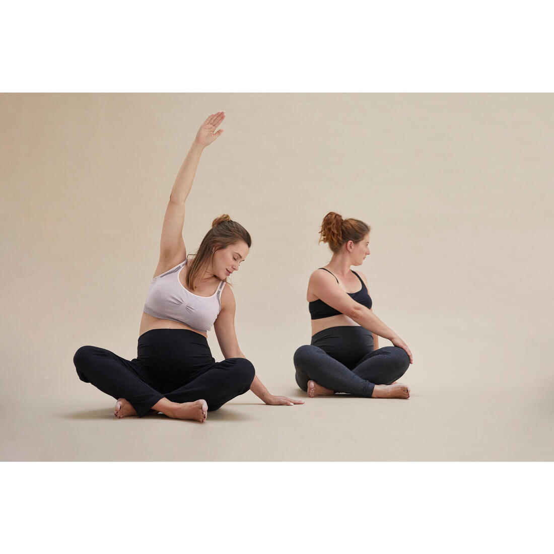 Pantalon de grossesse yoga doux noir